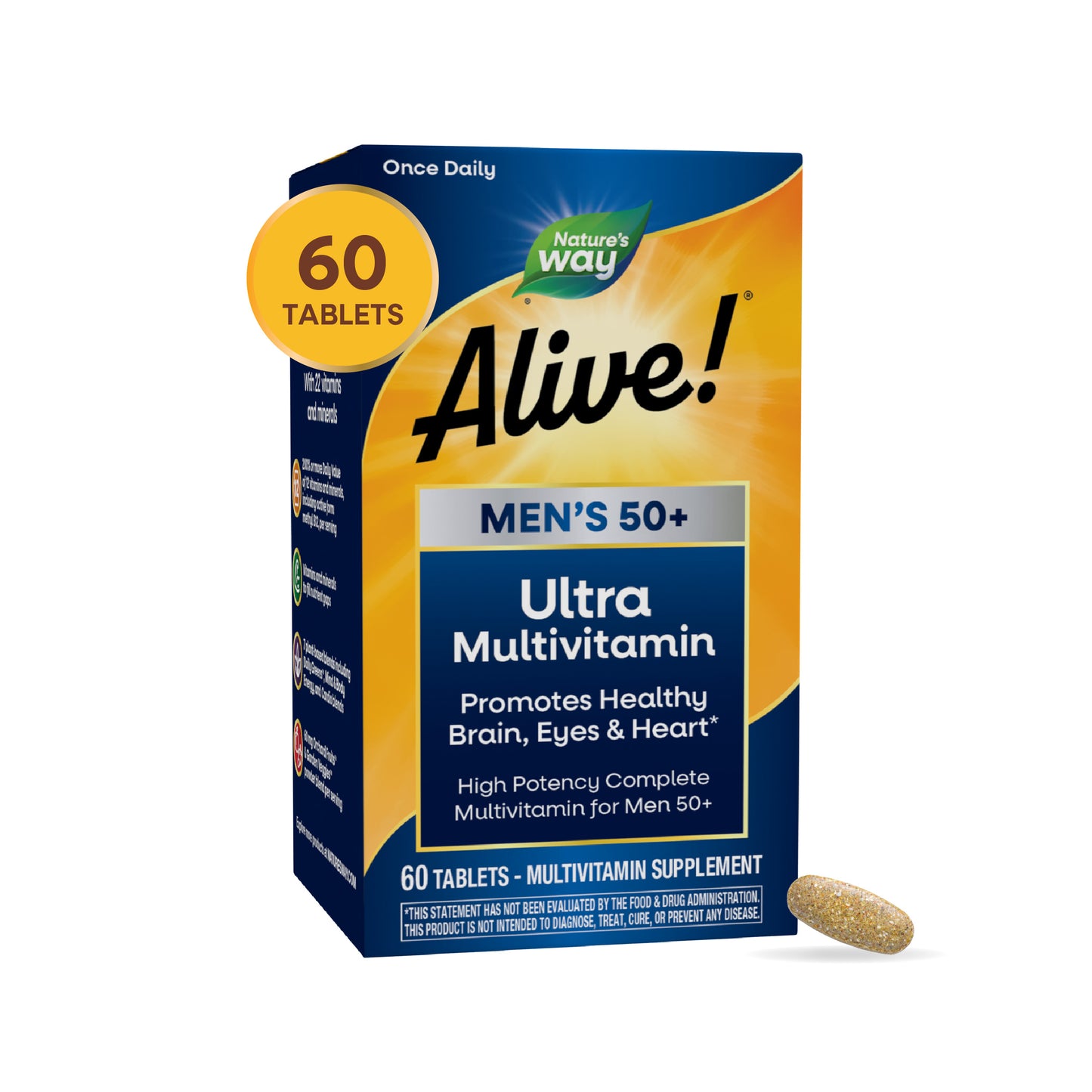<{%MAIN8_15691%}>Nature's Way® | Alive! Men's 50+ Ultra Multivitamin