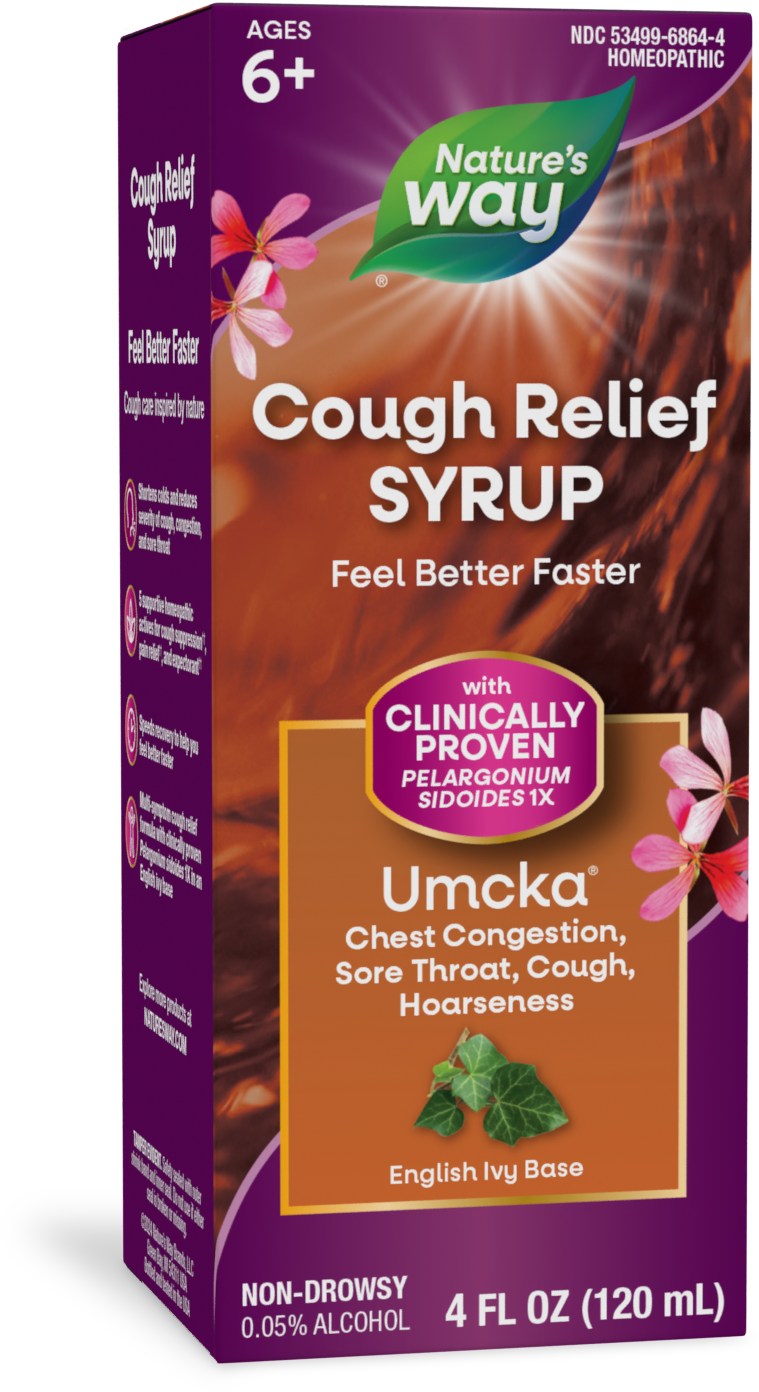 <{%PRIMARY_15864%}>Nature's Way® | Umcka Cough Relief Syrup, 4 fl oz (120 ml), English Ivy