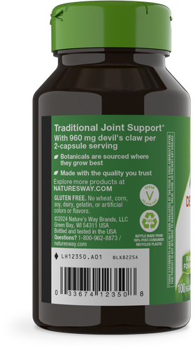 Nature's Way® | Devil's Claw Root - left side of pack Sku:12350