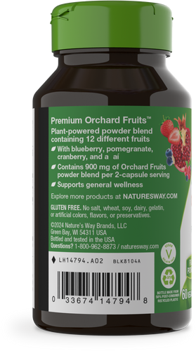 Nature's Way® | Orchard Fruits - left side of pack Sku:14794
