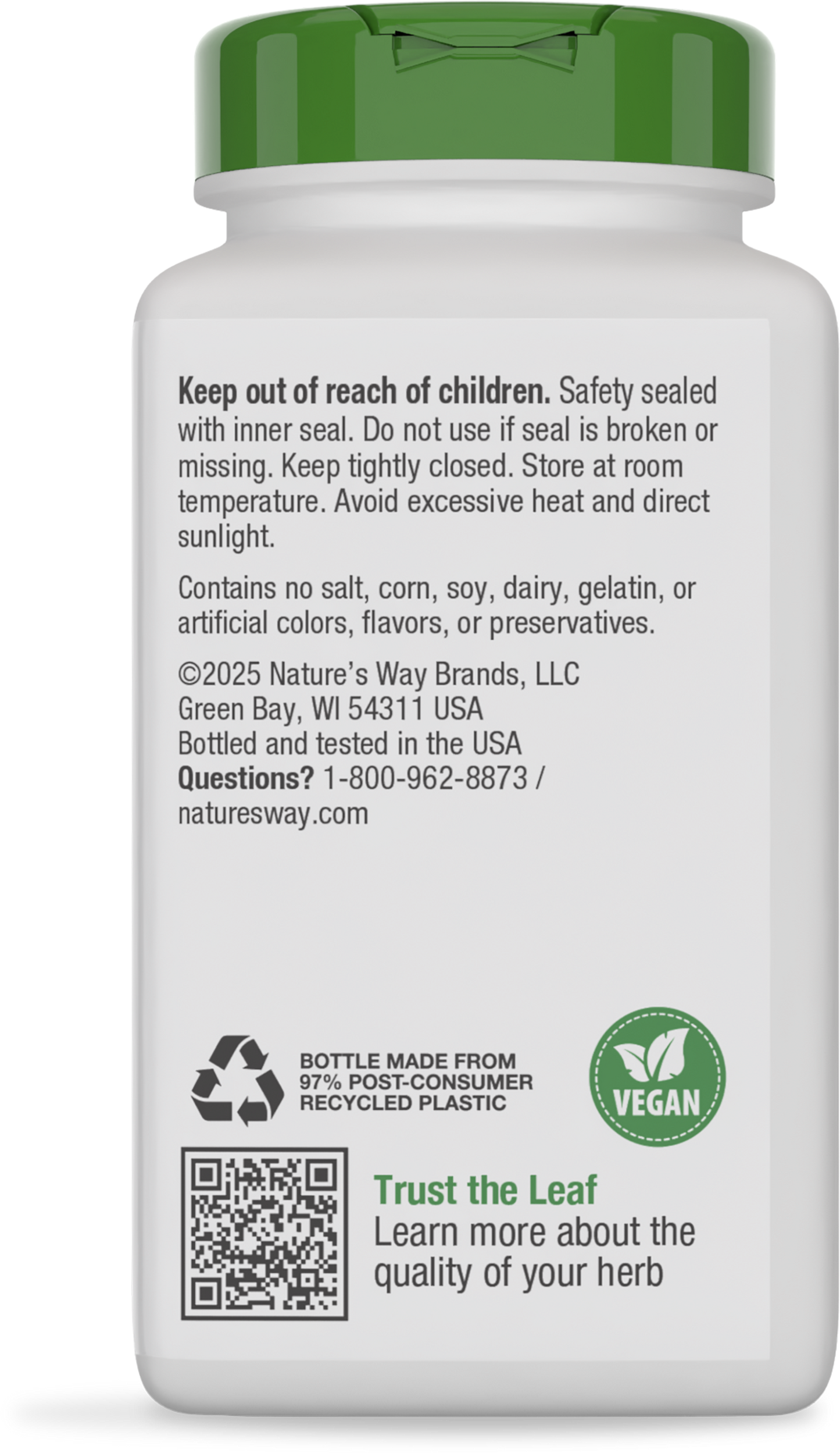 <{%MAIN12_14610%}>Nature's Way® | Fenugreek Seed - back of pack