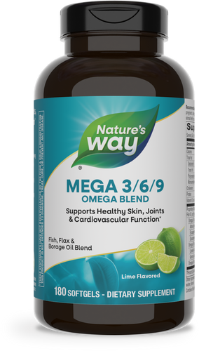 Nature's Way® | Mega 3/6/9, 180 softgels, Lime Sku:15441