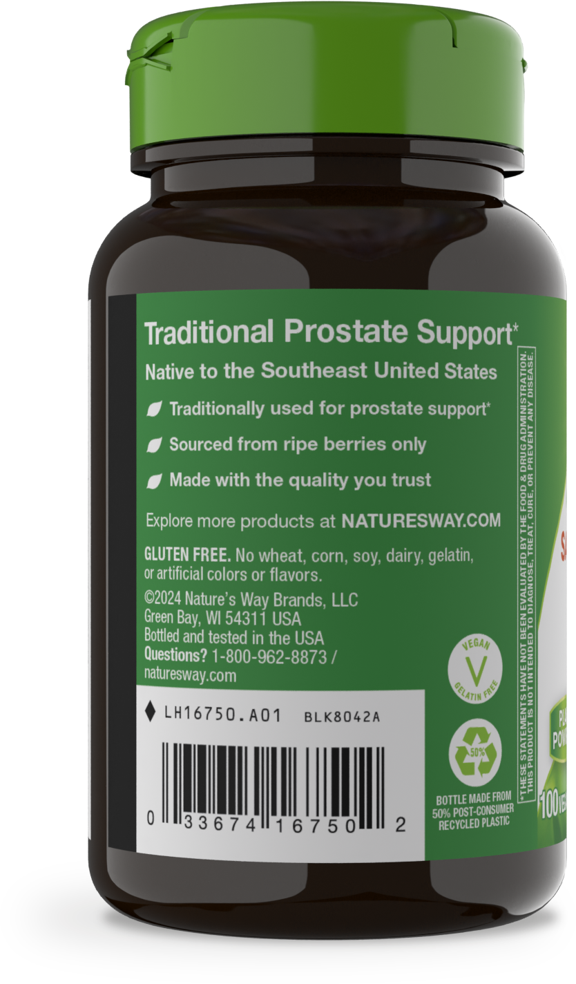 <{%MAIN10_16750%}>Nature's Way® | Saw Palmetto Berries - left side of pack