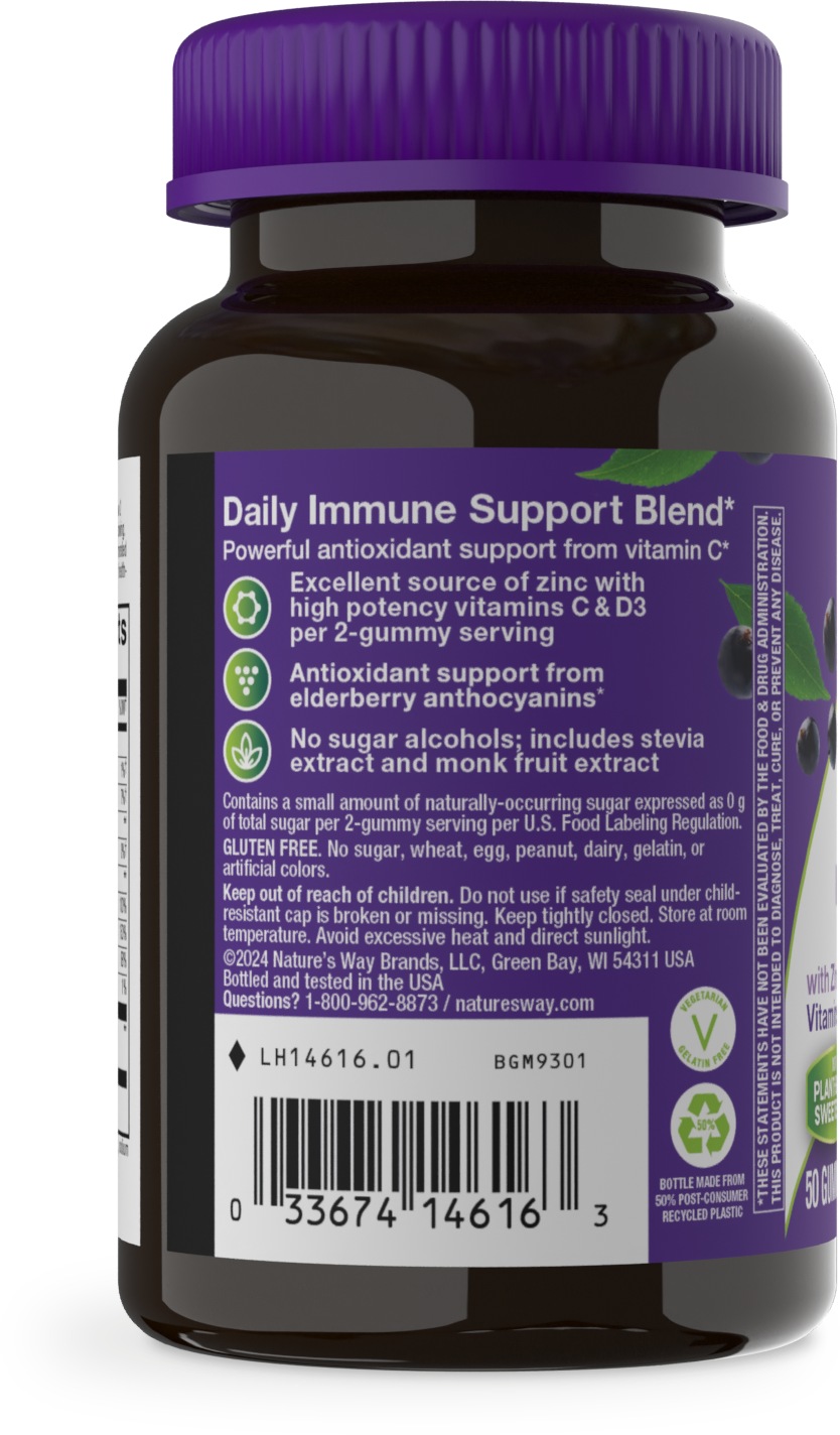 <{%MAIN1_14616%}>Nature's Way® | Sambucus Zero Sugar Immune Gummy - left side of pack