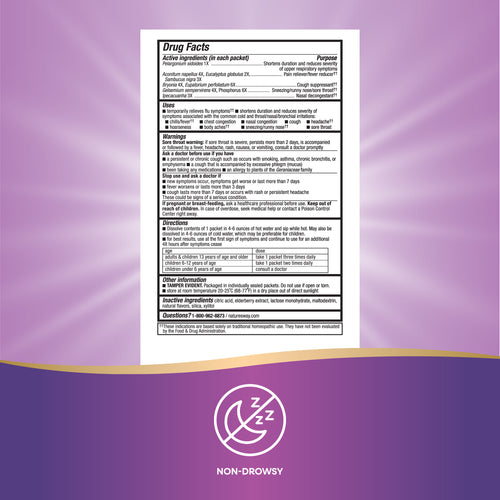 Nature's Way® | Sambucus Cold+Flu Relief Elderberry Hot Drink Sku:15182