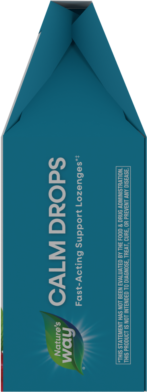 <{%MAIN10_14970%}>Nature's Way® | Calm Drops Lozenges - left side of pack