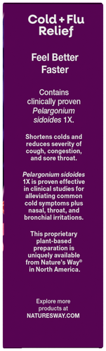 Nature's Way® | Cold+Flu Relief Chewables - right side of pack Sku:15159