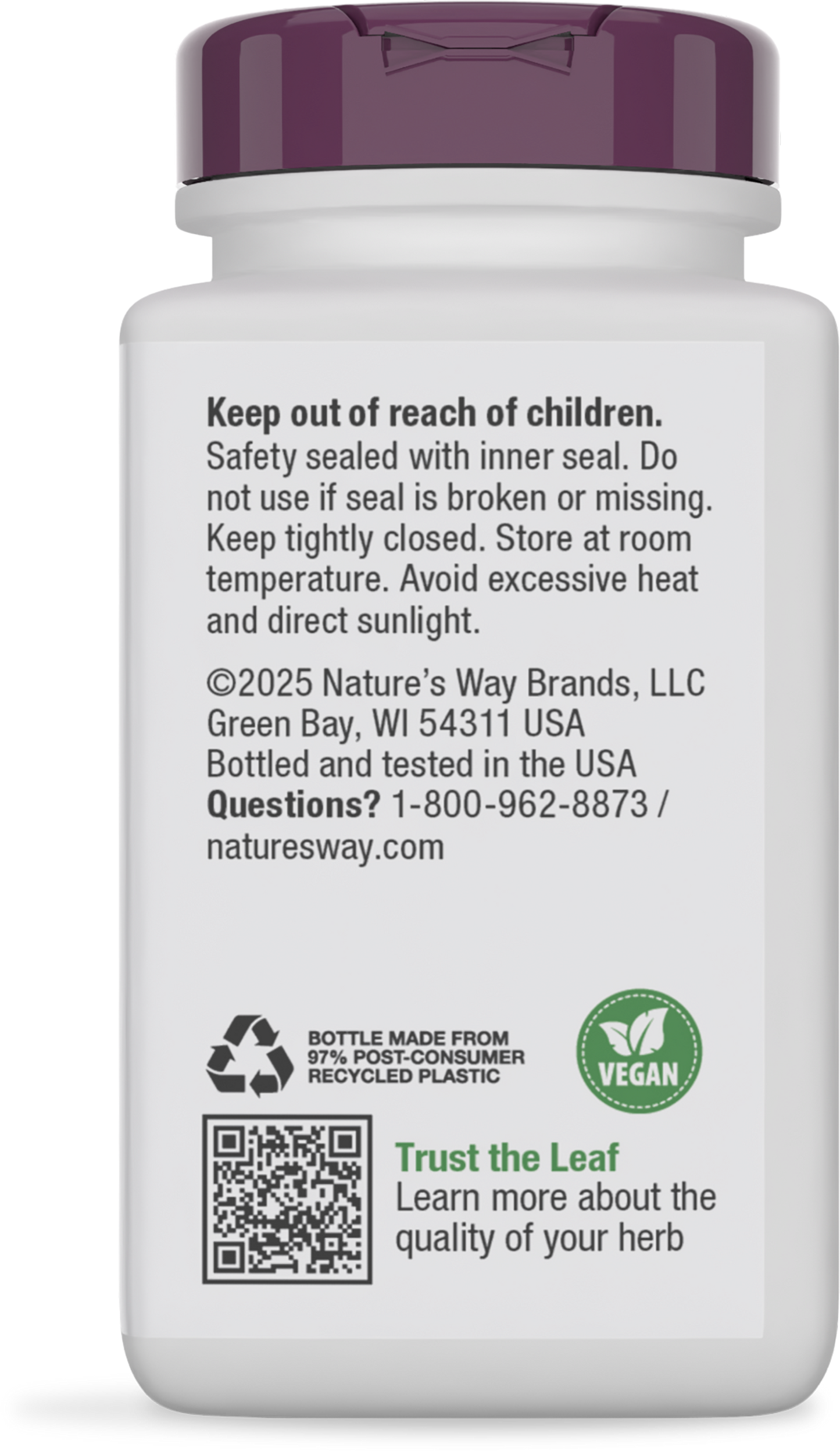 <{%MAIN4_15383%}>Nature's Way® | Astragalus Premium Extract - back of pack