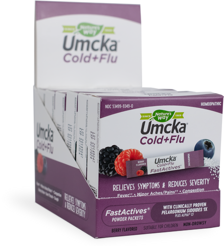 Nature's Way® | Cold+Flu Relief FastActives, 1 powders, Berry Sku:15495