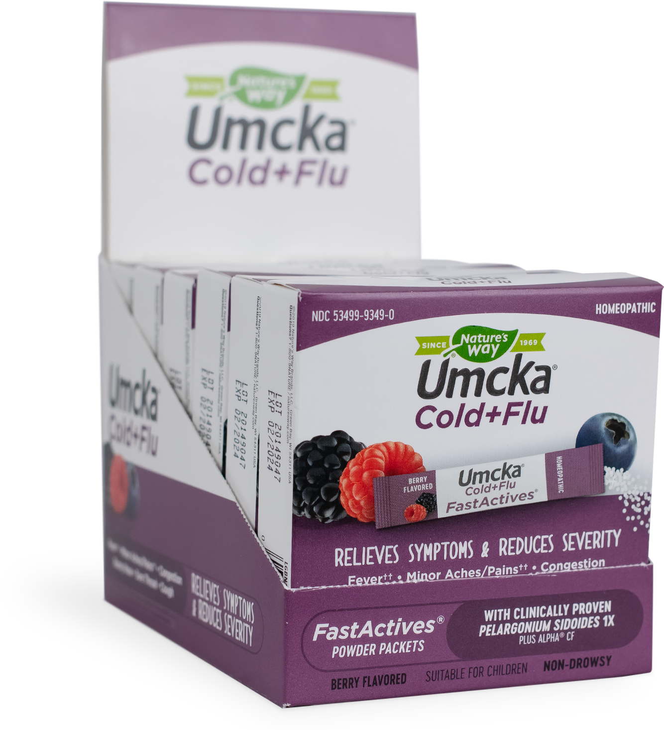 <{%PRIMARY_15495%}>Nature's Way® | Cold+Flu Relief FastActives, 1 powders, Berry