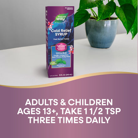 Umcka Cold Relief Syrup Supplement Facts