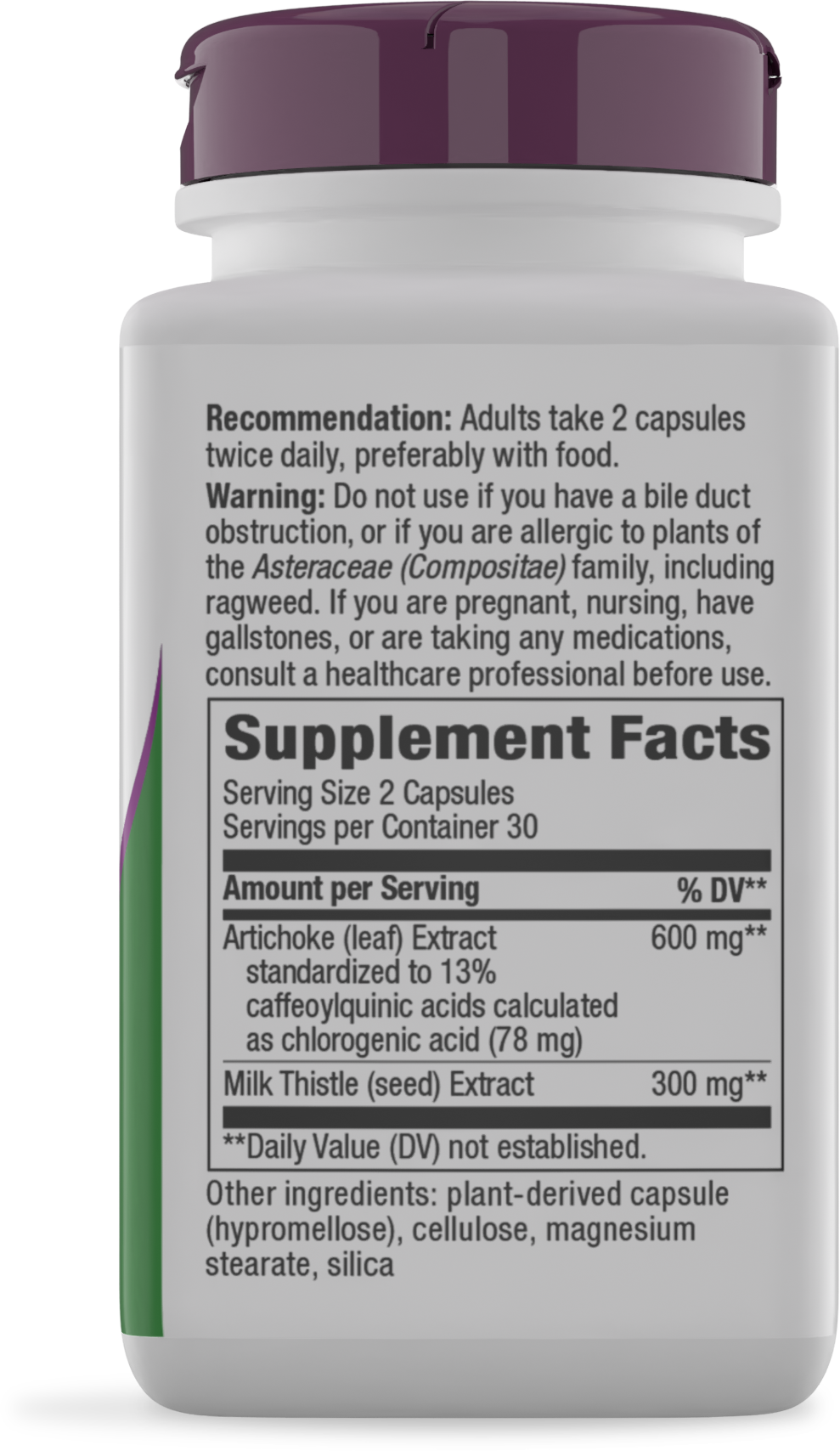 <{%MAIN2_64600%}>Nature's Way® | Artichoke Premium Extract - right side of pack