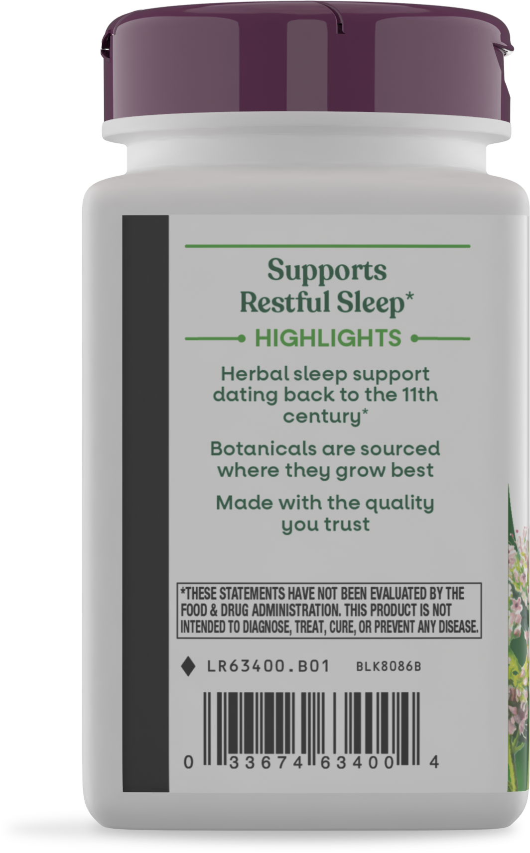 <{%MAIN3_63400%}>Nature's Way® | Valerian Premium Extract - left side of pack