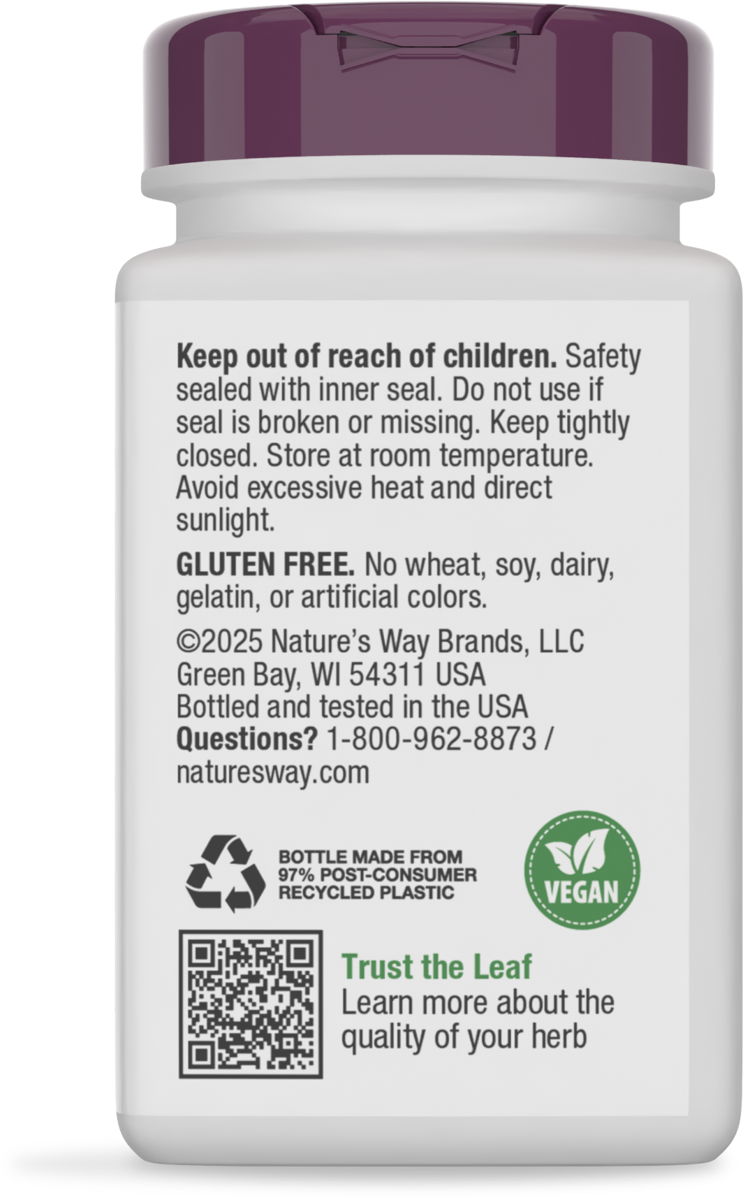 <{%MAIN11_15021%}>Nature's Way® | Cranberry Premium Blend - back of pack