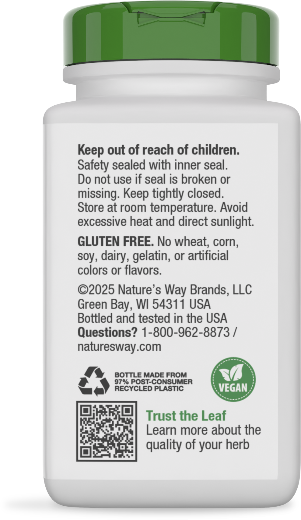 <{%MAIN11_14000%}>Nature's Way® | Gotu Kola Herb - back of pack