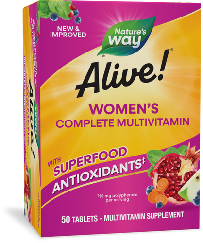 Nature's Way® | Alive! Women's Complete Multivitamin, 50 tablets Sku:13663