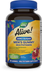 <{%PRIMARY_14620E%}>Nature's Way® | Alive! Zero Sugar Men's Gummy Multivitamin, 50 gummies, Peach