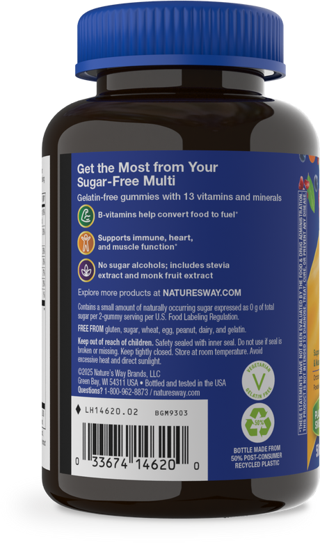 <{%MAIN2_14620%}>Nature's Way® | Alive! Zero Sugar Men's Gummy Multivitamin - left side of pack
