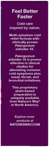 Nature's Way® | Umcka Cold Relief Hot Drink - right side of pack Sku:15146
