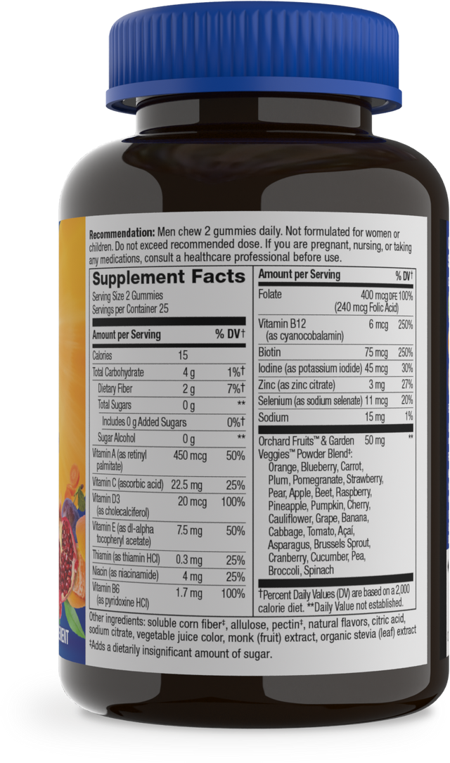 <{%MAIN1_14620%}>Nature's Way® | Alive! Zero Sugar Men's Gummy Multivitamin - right side of pack