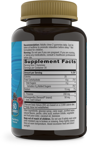 Nature's Way® | Quick Calm Gummy - right side of pack Sku:14390