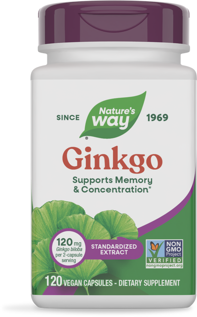<{%PRIMARY_15351%}>Nature's Way® | Ginkgo Premium Extract, 120 capsules