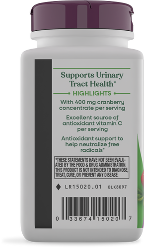 Nature's Way® | Cranberry Premium Blend - left side of pack Sku:15020