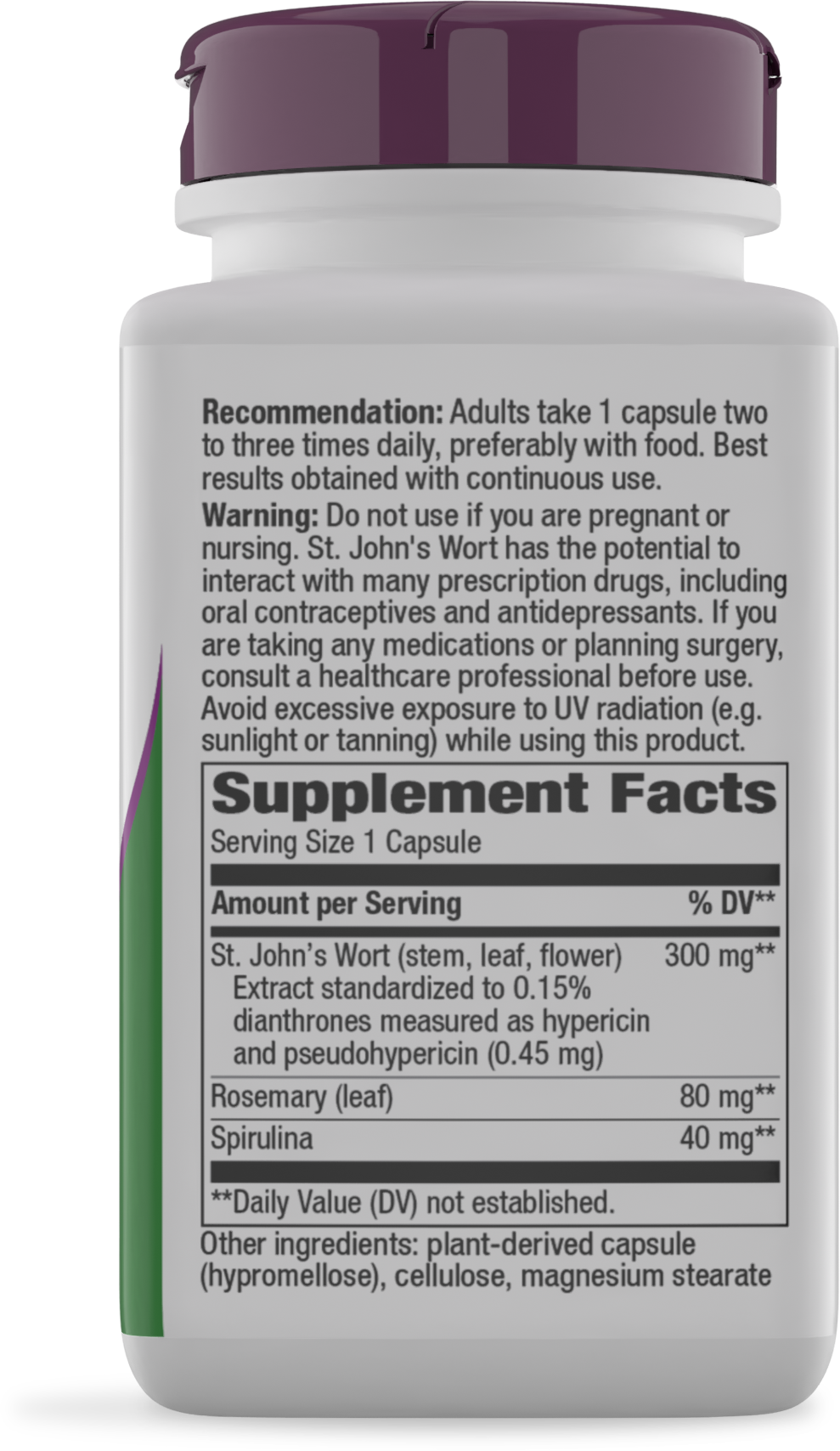 <{%MAIN2_63000%}>Nature's Way® | St. John's Wort Premium Extract - right side of pack