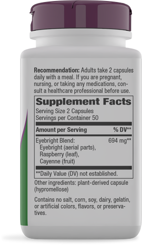 Nature's Way® | Eyebright Premium Blend - right side of pack Sku:380