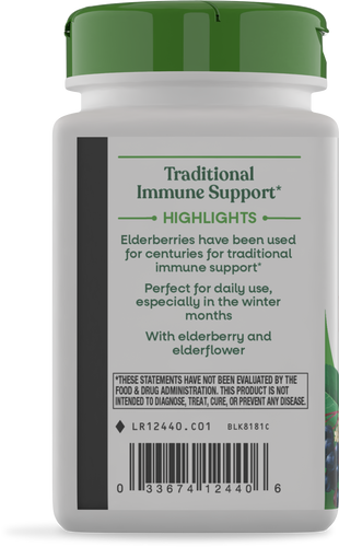 Nature's Way® | Black Elderberry - left side of pack Sku:12440