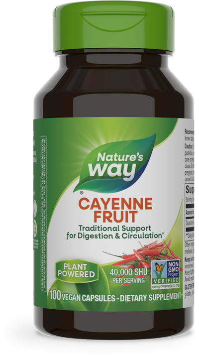 <{%PRIMARY_11500%}>Nature's Way® | Cayenne Fruit, 100 capsules