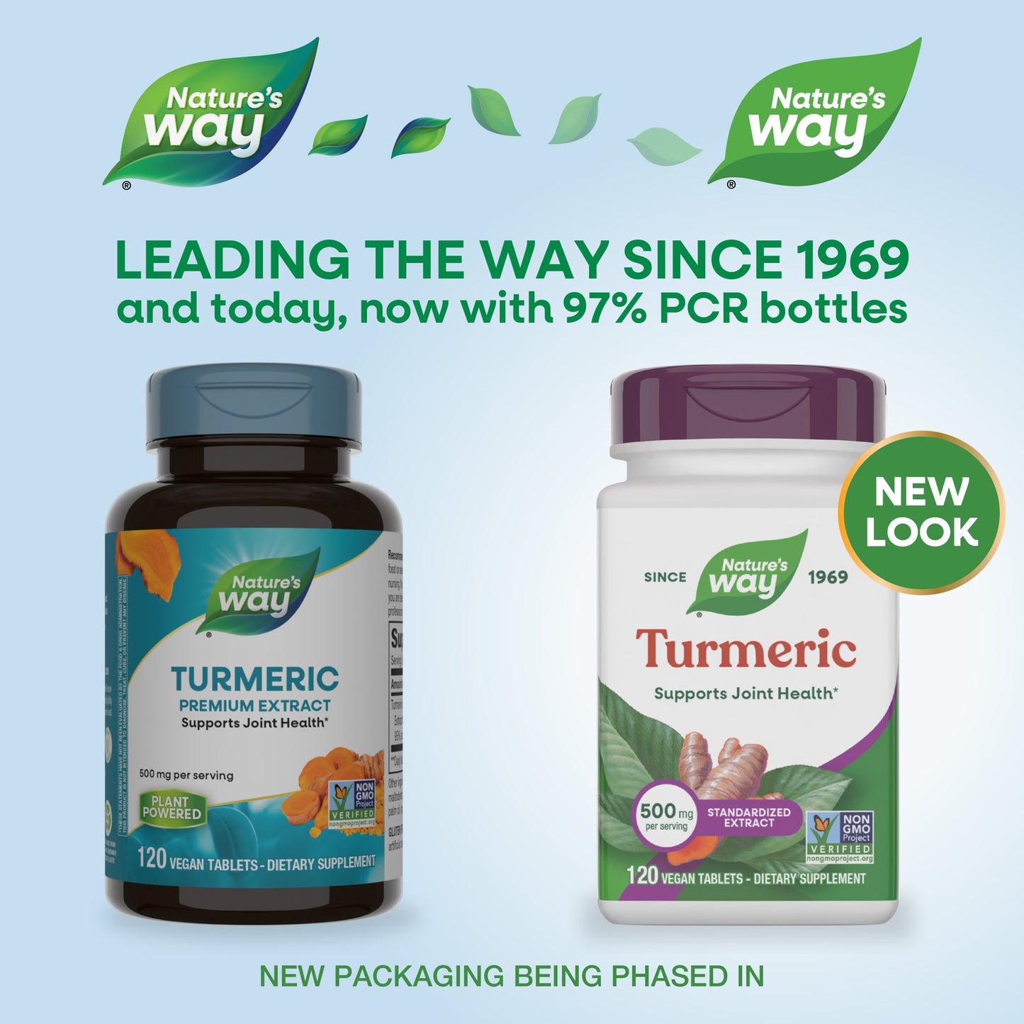 <{%MAIN1_15356%}>Nature's Way® | Turmeric Premium Extract - package updates old to new