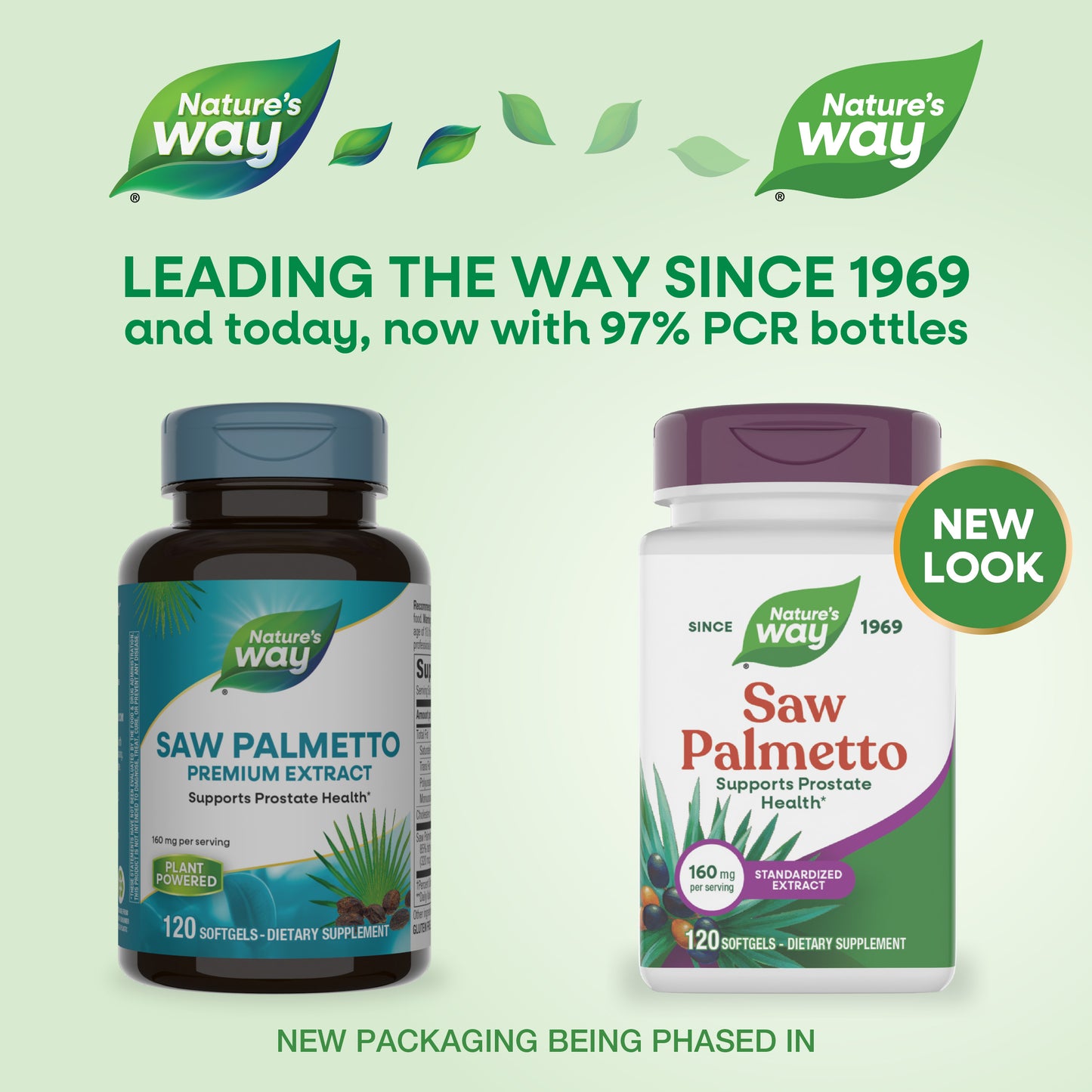 <{%MAIN1_08362%}>Nature's Way® | Saw Palmetto Premium Extract - package updates old to new