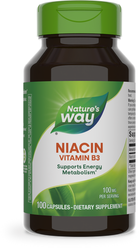 Nature's Way® | Niacin Vitamin B3, 100 capsules Sku:40470