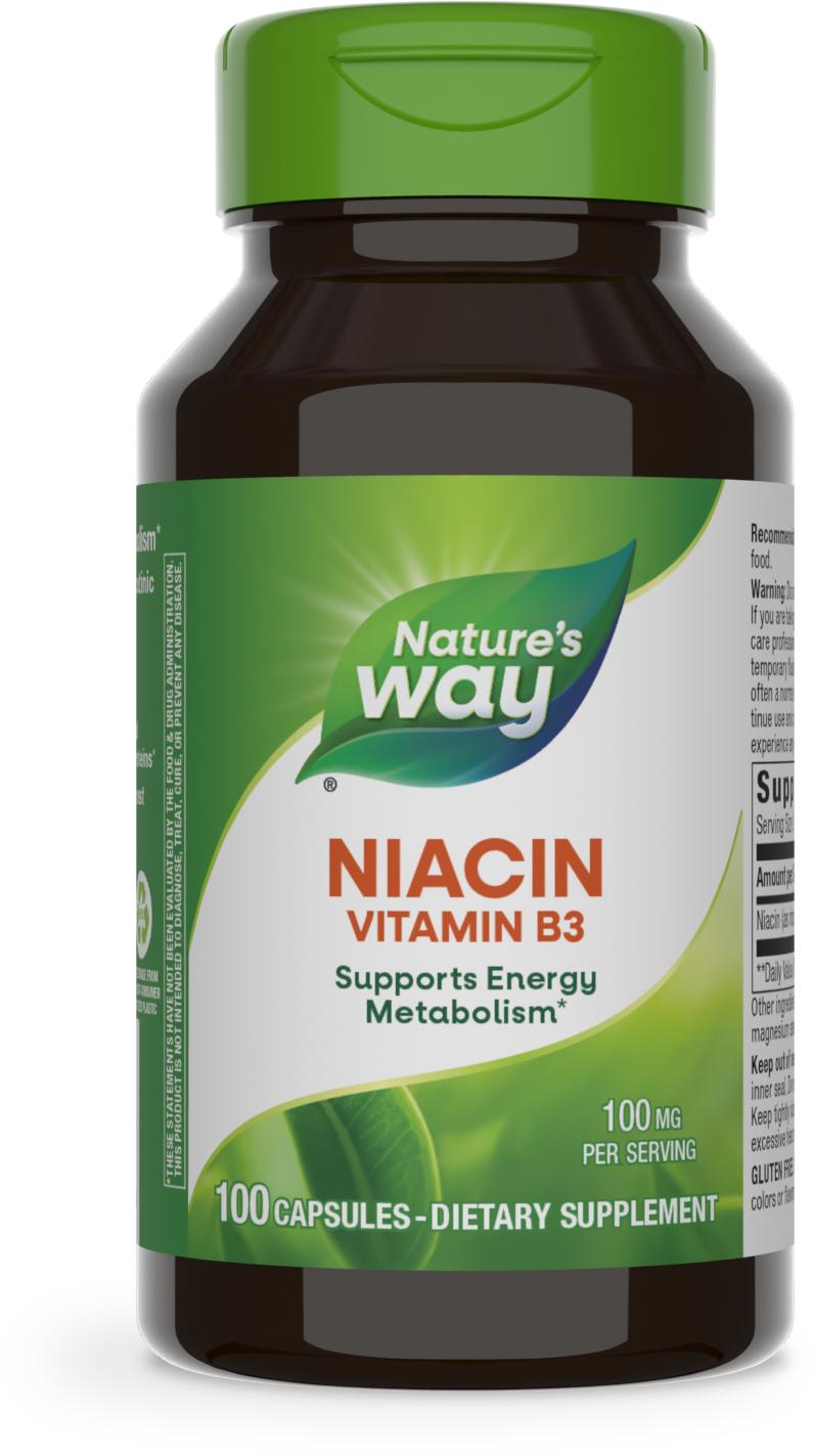 <{%PRIMARY_40470%}>Nature's Way® | Niacin Vitamin B3, 100 capsules