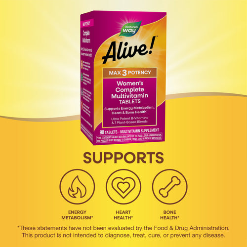 Nature's Way® | Alive! Max3 Potency Women's Complete Multivitamin Sku:15543