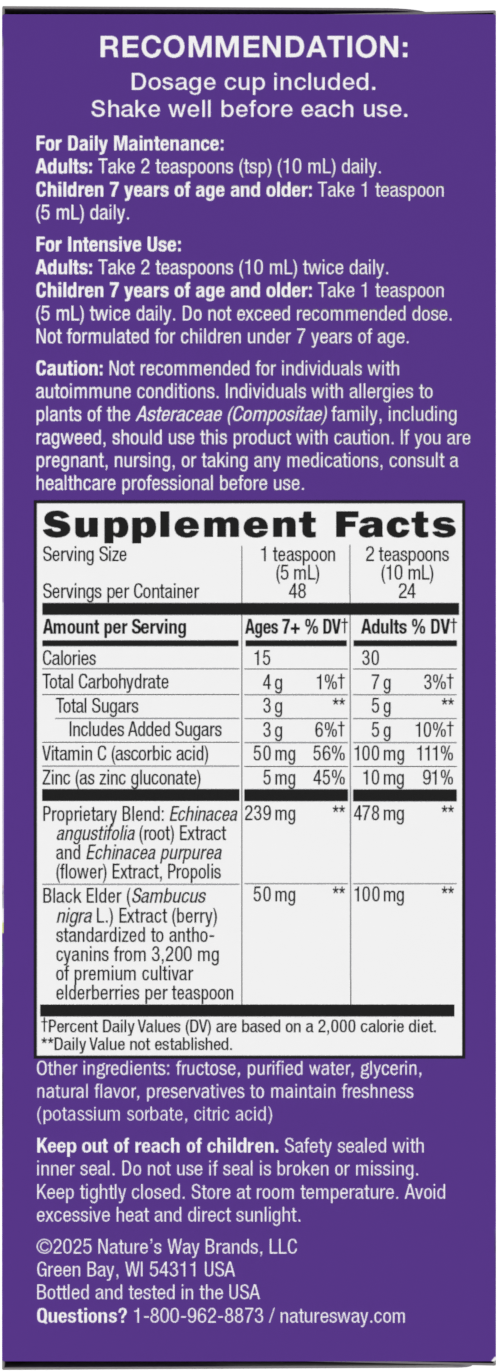 <{%MAIN10_15333%}>Nature's Way® | Sambucus Immune Elderberry Syrup - right side of pack