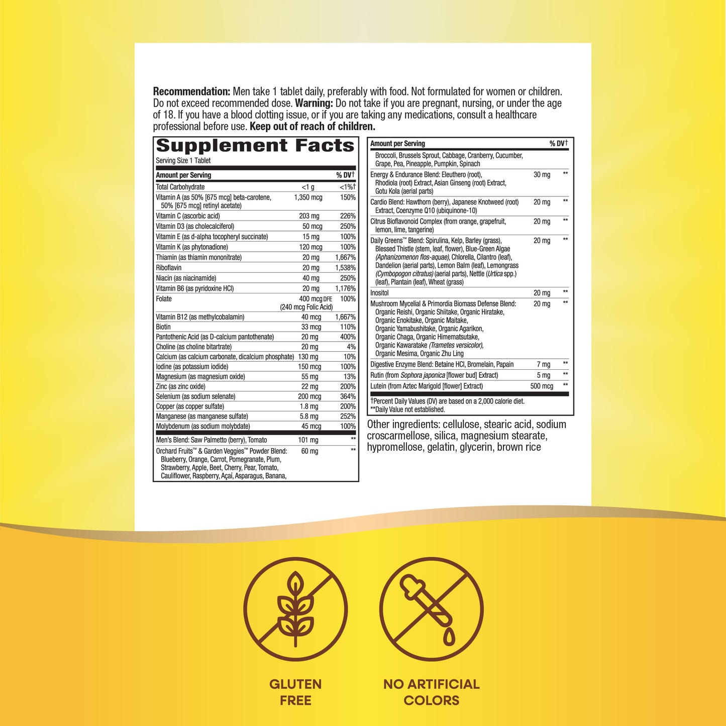 <{%MAIN15_15685%}>Nature's Way® | Alive!® Men's Ultra Multivitamin