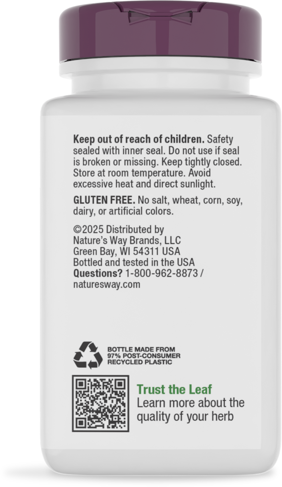 <{%MAIN12_62800%}>Nature's Way® | Saw Palmetto Premium Extract - back of pack