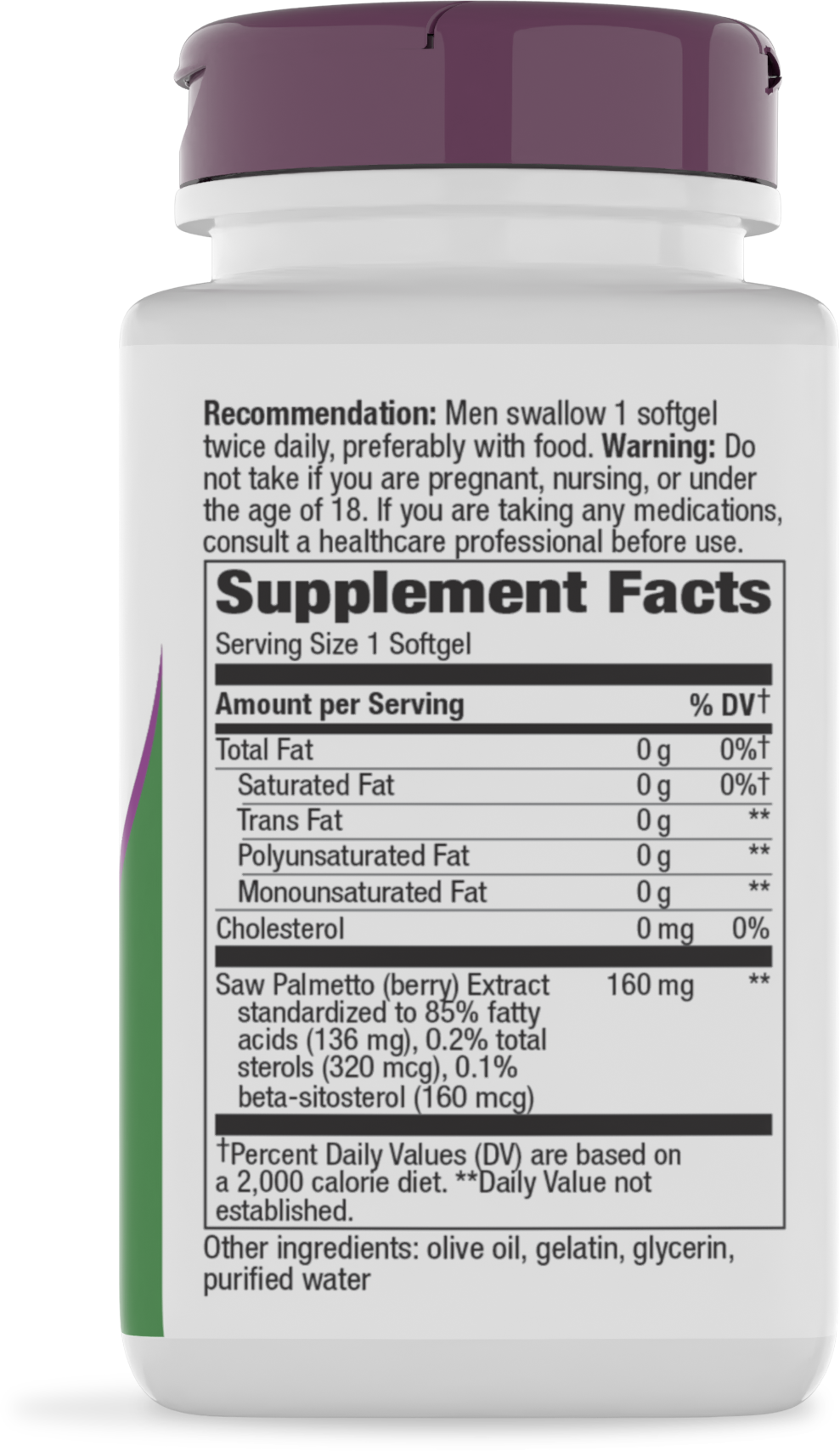 <{%MAIN10_62800%}>Nature's Way® | Saw Palmetto Premium Extract - right side of pack