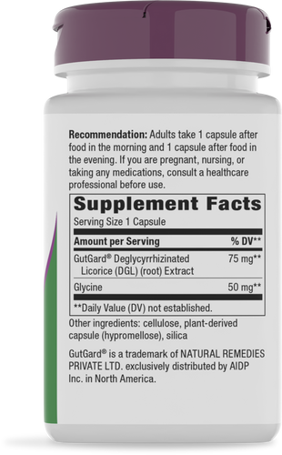 Nature's Way® | DGL Ultra Premium Extract - right side of pack Sku:12915