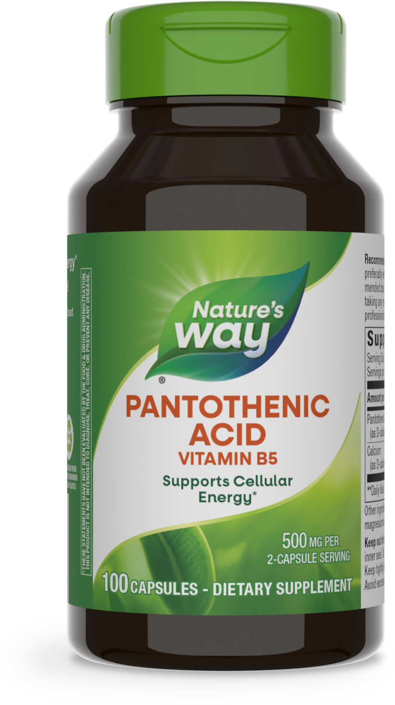 <{%PRIMARY_40491%}>Nature's Way® | Pantothenic Acid Vitamin B5, 100 capsules