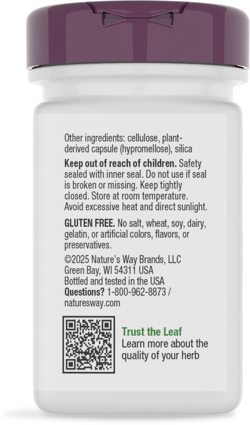 <{%MAIN4_60500%}>Nature's Way® | Bilberry - back of pack