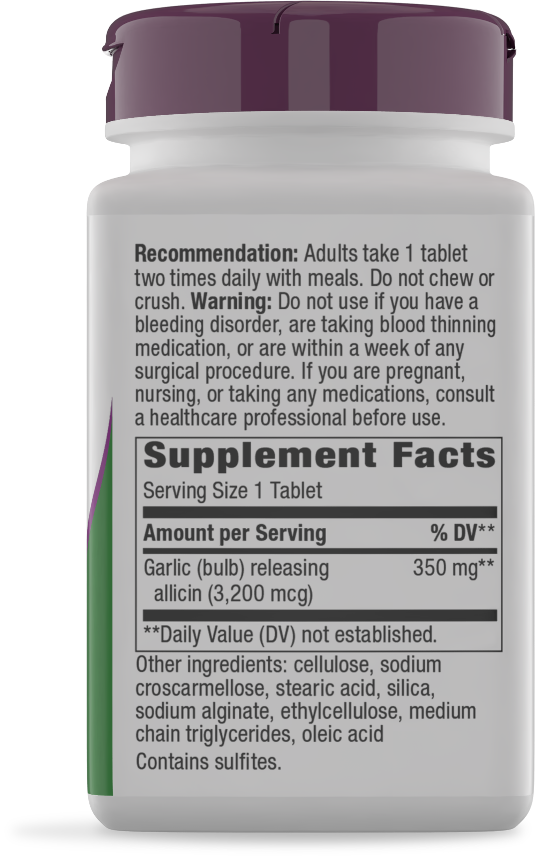 <{%MAIN9_15067%}>Nature's Way® | Garlicin Cardio - right side of pack