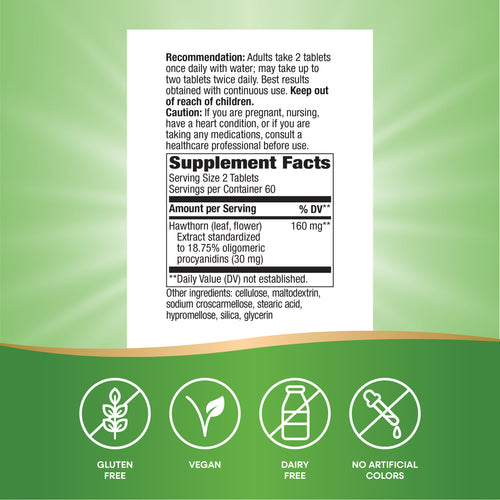 Nature's Way® | HeartCare Hawthorn Premium Extract Sku:6690