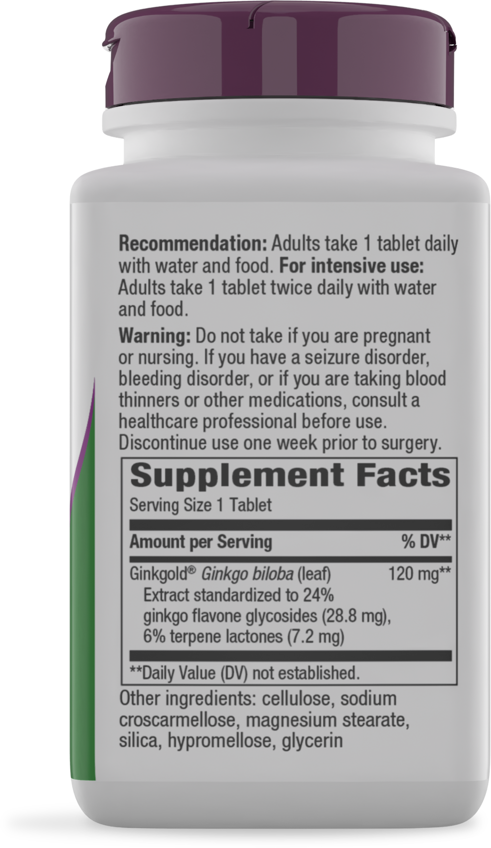 <{%MAIN2_15251%}>Nature's Way® | Ginkgold Max - right side of pack