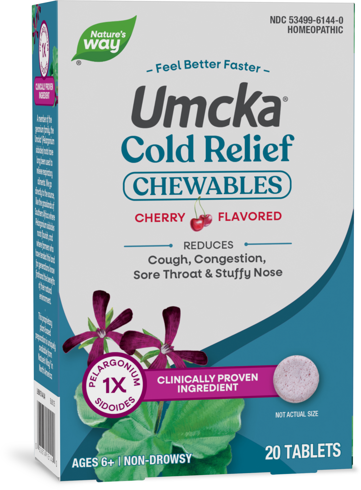 <{%PRIMARY_15144%}>Nature's Way® | Umcka Cold Relief Chewables, 20 chewables, Cherry
