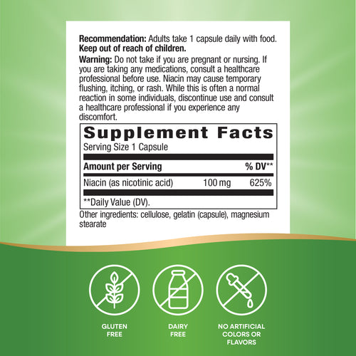 Nature's Way® | Niacin Vitamin B3 Sku:40470