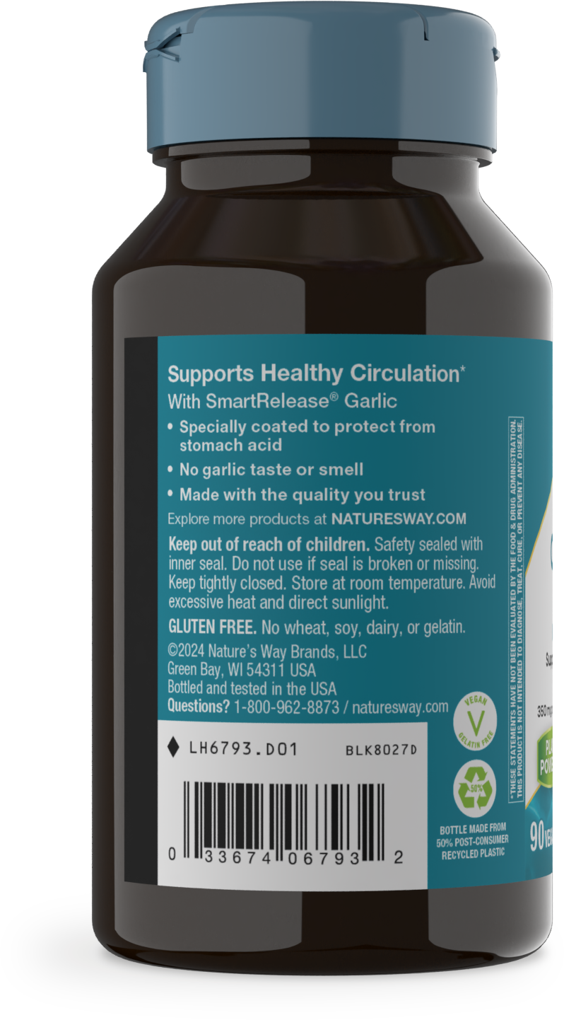 <{%MAIN3_6793%}>Nature's Way® | Garlicin Cardio - left side of pack