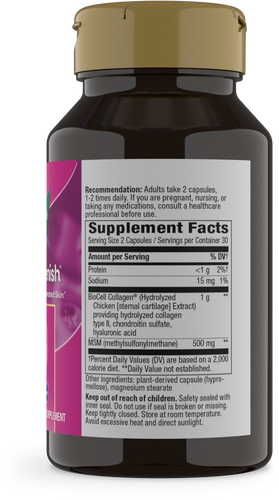 Nature's Way® | Hydraplenish with MSM - right side of pack Sku:15603